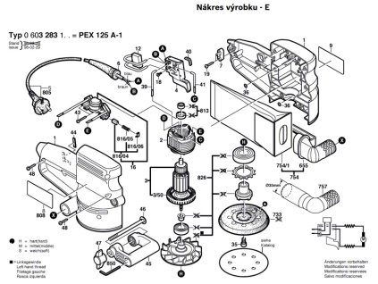 Excentrická bruska PEX 125 A-1 Bosch 0603283103
