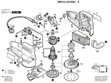 Excentrická bruska PEX 125 A-1 Bosch 0603283203