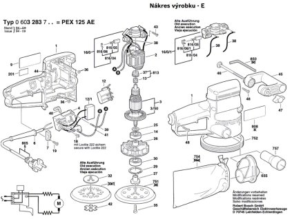 Excentrická bruska PEX 125 AE Bosch 0603283703
