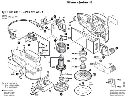Excentrická bruska PEX 125 AE-1 Bosch 0603283603