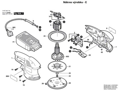 Excentrická bruska PEX 270 AE Bosch 0603369703