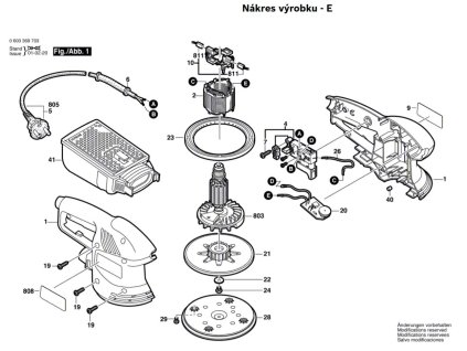 Excentrická bruska PEX 270 AE Bosch 0603369763