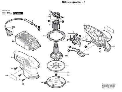 Excentrická bruska PEX 270 AE Bosch 0603369780