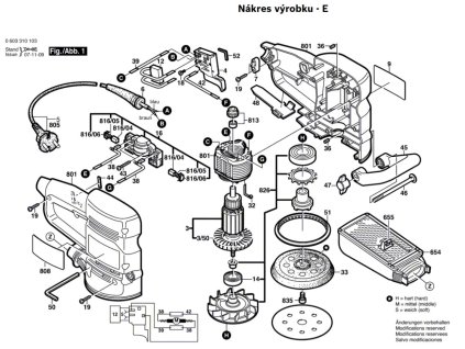 Excentrická bruska PEX 400 A Bosch 0603310103