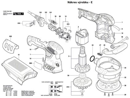 Excentrická bruska PEX 4000 AE Bosch 3603CA4002