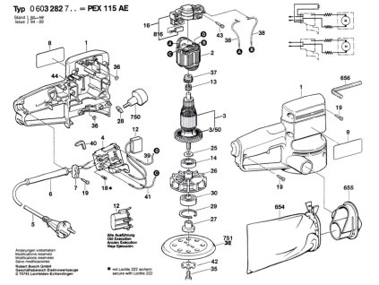 Excentrická bruska PEX 115 AE Bosch 0603282703