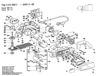 Hoblík GHO 3-82 Bosch 0601592903