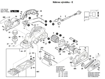 Hoblík GHO 16-82 D Bosch 3601EA4000