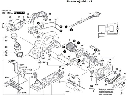 Hoblík GHO 26-82 Bosch 0601594103