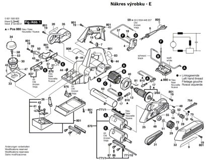 Hoblík GHO 36-82 C Bosch 0601593603