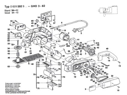 Hoblík GHO 3-82 Bosch 0601592960
