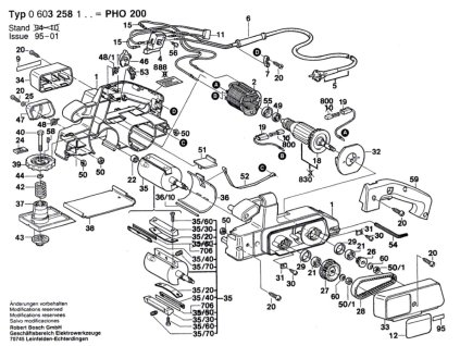 Hoblík PHO 200 Bosch 0603258103