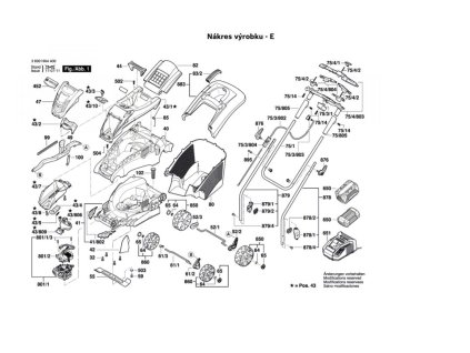 Aku Sekačka Rotak 370 LI Bosch 3600HA4409