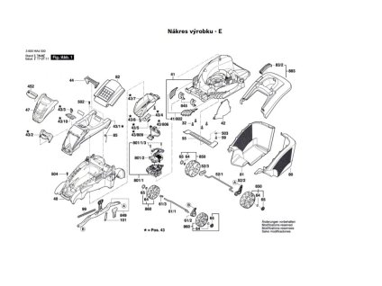 Aku Sekačka Rotak 42 LI Bosch 3600HA450A
