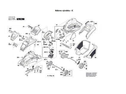 Aku Sekačka Rotak 43 LI Bosch 3600HA4500