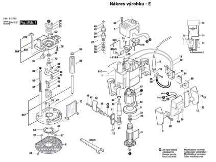 Horní frézka GOF 1300 ACE Bosch 0601613703