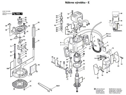 Horní frézka GOF 1300 CE Bosch 0601613603