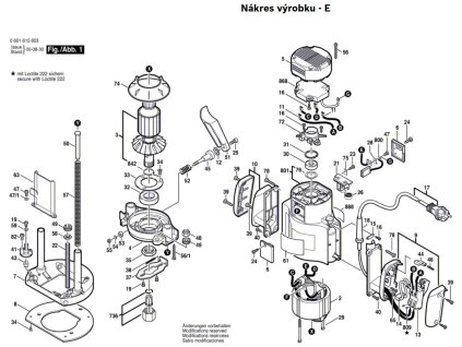 Horní frézka GOF 1700 ACE Bosch 0601615603