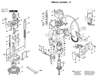Horní frézka GOF 900 CE Bosch 0601614603