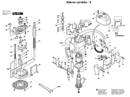 Horní frézka GOF 1300 CE Bosch 0601613660