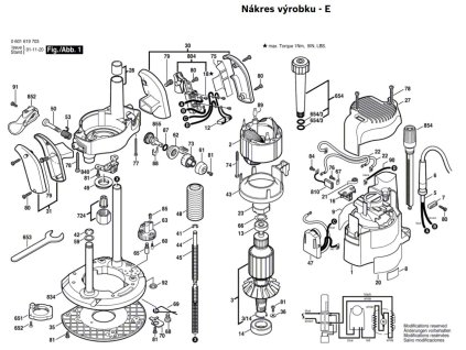 Horní frézka GOF 2000 CE Bosch 0601619703