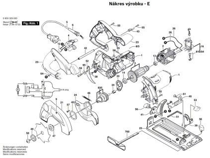 Kotoučová pila PKS 46 Bosch 0603329003