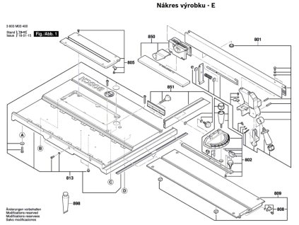 Kotoučová pila PTS 10 Bosch 3603M03400