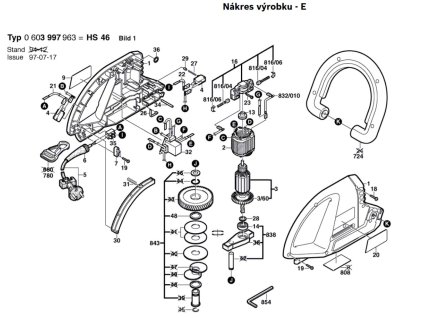 Křovinořez HS 46 Bosch 0603997963