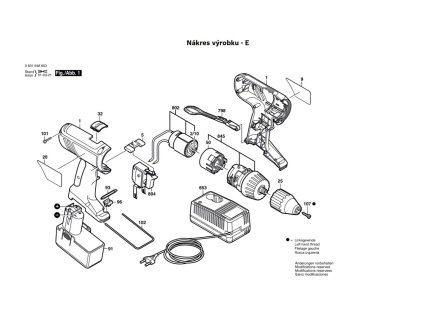Aku šroubovák GSR 9,6 VE-2 Bosch 0601948603