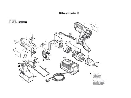 Aku šroubovák GSR 9,6 VE-2 Bosch 0601948627