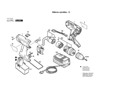 Aku šroubovák GSR 9,6 VE-2 Bosch 0601948680