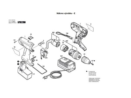Aku šroubovák GSR 9,6 VE-2 Bosch 0601948685
