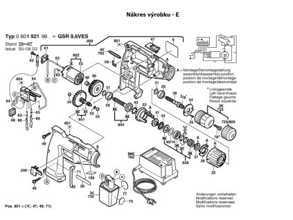 Aku šroubovák GSR 9,6 VES Bosch 0601921969