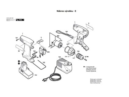 Aku šroubovák GSR 9,6-1 Bosch 0601955620