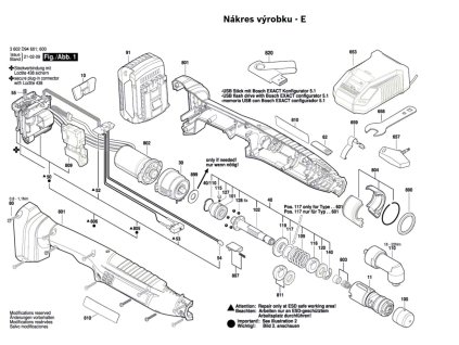Aku šroubovák ANGLE EXACT ION 3-500 Bosch 3602D94608