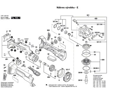 Aku úhlová bruska GWS 18V-10 PC Bosch 3601JG3E01