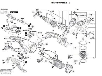 Aku Úhlová bruska GWS 18-125 L Bosch 3601GA3000