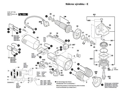 Úhlová bruska GWS 850 C Bosch 06013777A8
