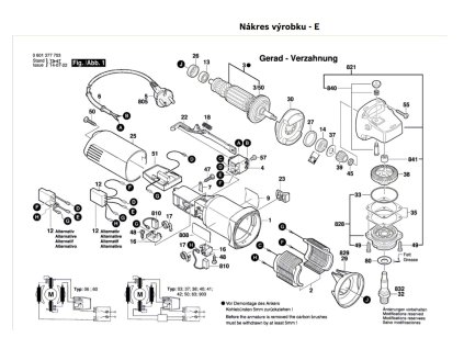 Úhlová bruska GWS 8-125 CE Bosch 0601378708