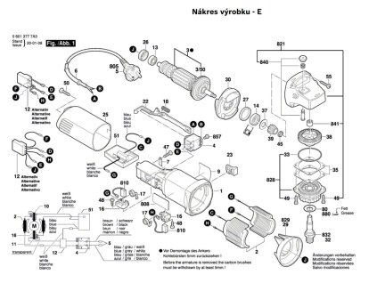 Úhlová bruska GWS 850 CE Bosch 06013787A8