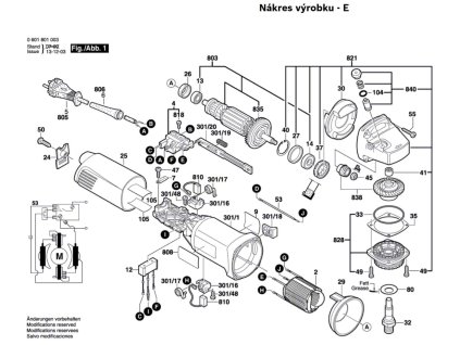 Úhlová bruska GWS 9-125 Bosch 0601801008