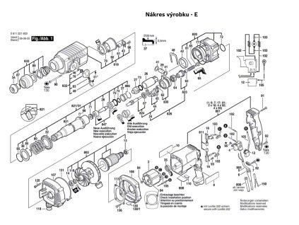Vrtací kladivo GAH 500 DSE Bosch 0611221603