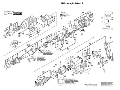 Vrtací kladivo GBH 2 SE Bosch 0611226508