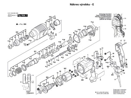 Vrtací kladivo GBH 2-20 SE Bosch 0611234608