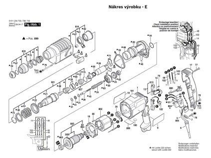 Vrtací kladivo GBH 2-20 SRE Bosch 0611234708