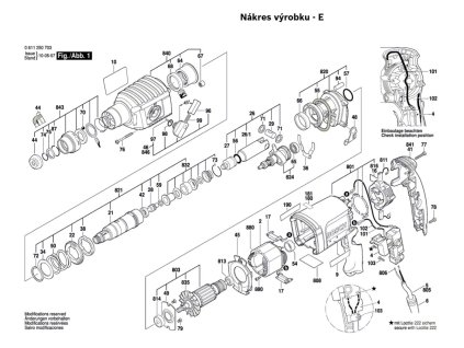 Vrtací kladivo GBH 2-22 RE Bosch 0611250708