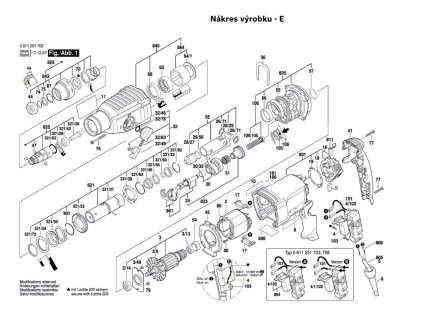 Vrtací kladivo GBH 2-26 RE Bosch 0611251708
