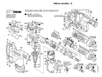 Vrtací kladivo GBH 3-28 E Bosch 0611239708