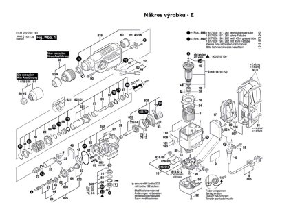 Vrtací kladivo GBH 4 DSC Bosch 0611222708