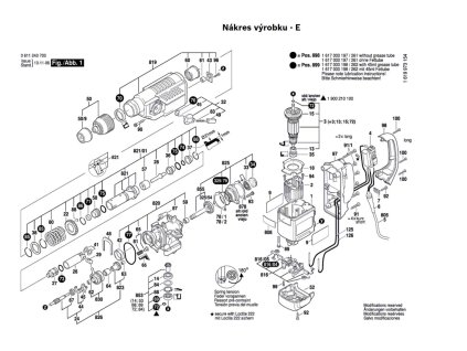 Vrtací kladivo GBH 4-top Bosch 0611243708